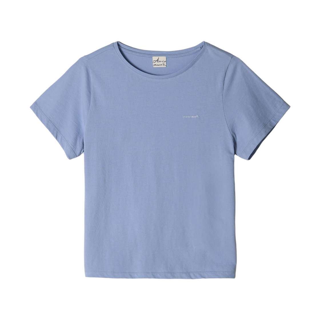 - (W) Aviemuah Essential Organic Cotton T-Shirt Blue