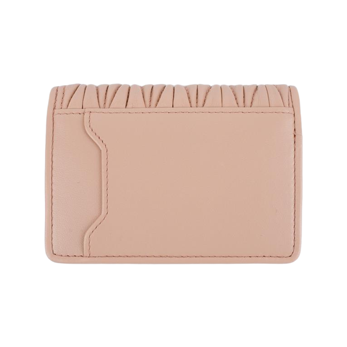 [25% 쿠폰] 미우 미우 마테라쎄 나파 레더 카드 홀더 파우더 핑크([25% 쿠폰] Miu Miu Matelasse Nappa Leather Card Holder Powder Pink) - 2