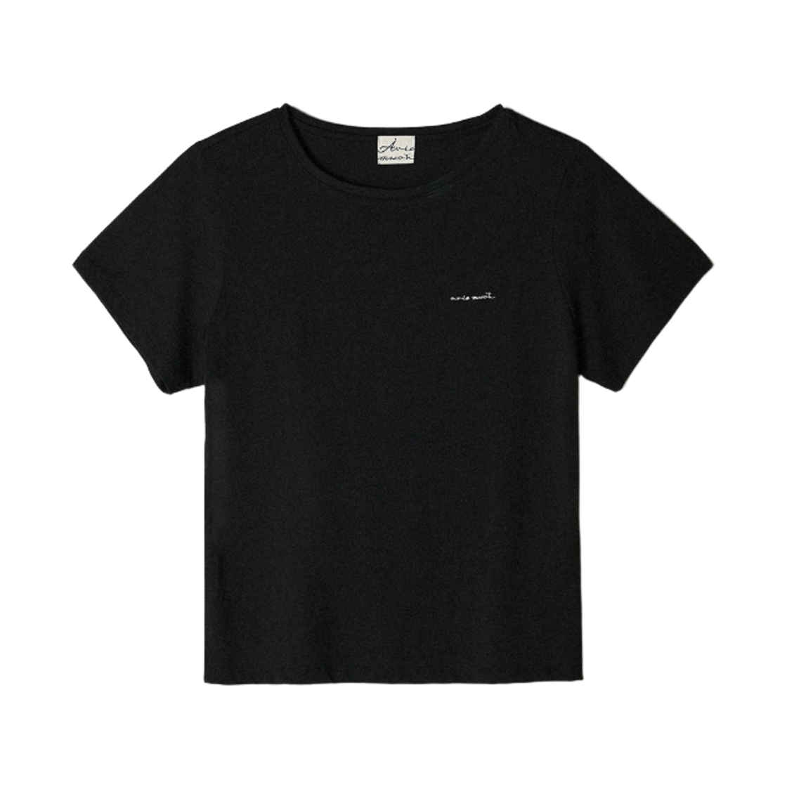 - (W) Aviemuah Essential Organic Cotton T-Shirt Black