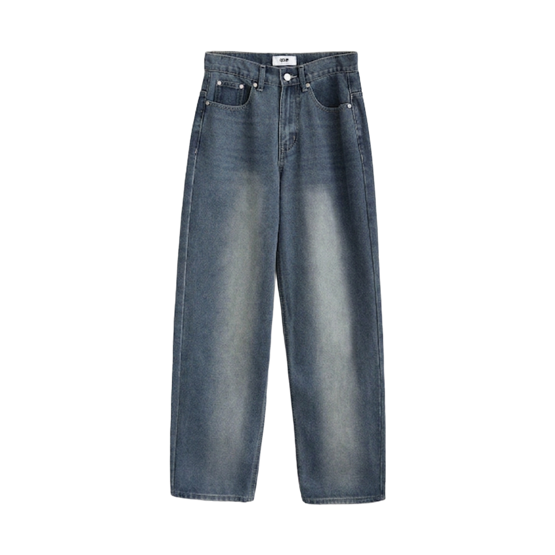 GC3738 GCLIP Vintage-Washed Wide-Fit Denim Pants