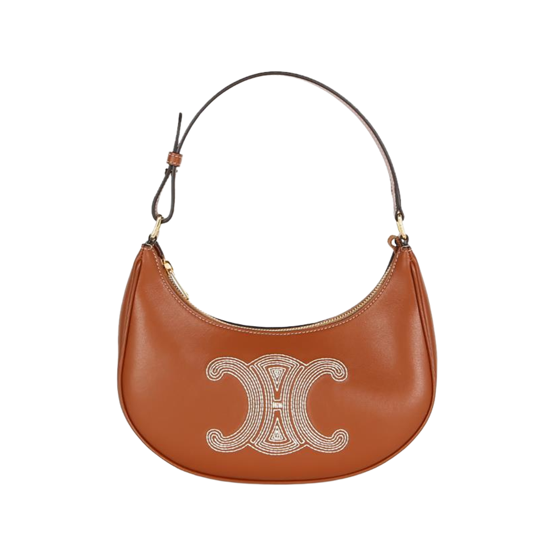 193953EFS 04LU [20% 쿠폰] Celine Ava Bag in Smooth Calfskin with Triomphe Embroidery Tan