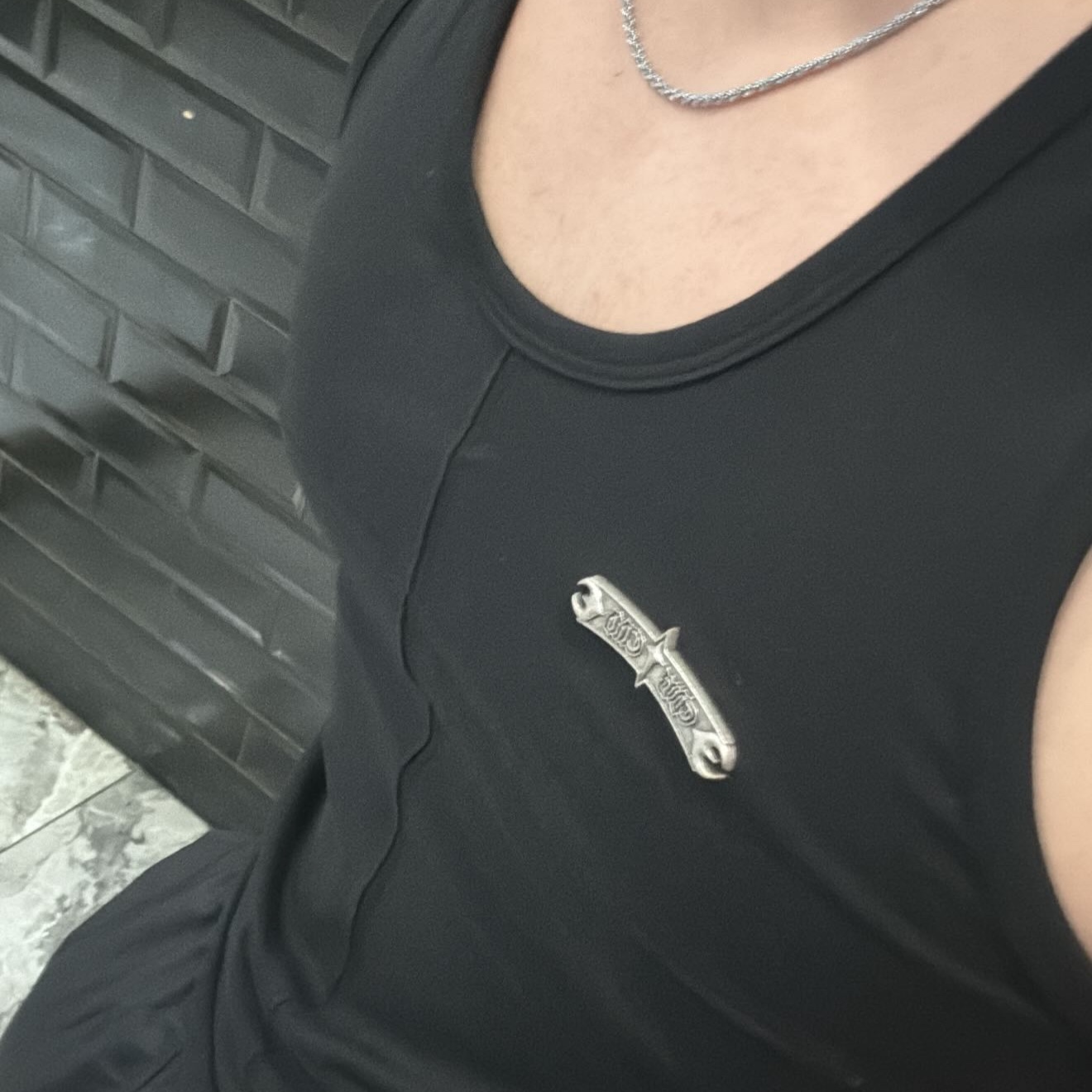 Thug Club TC Tank Top Black 착용 스타일