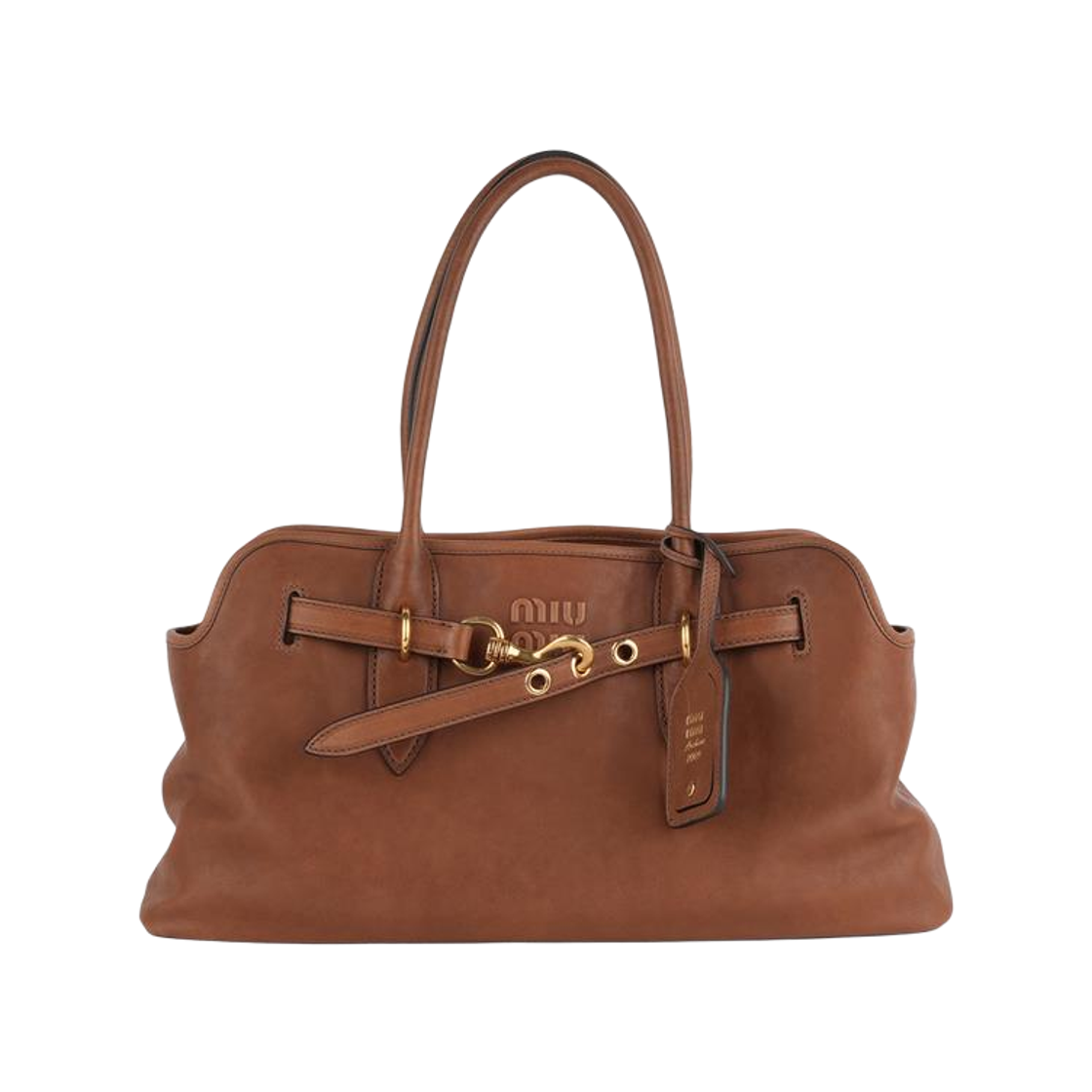 5BG310 2BBL F0316 [20% 쿠폰] Miu Miu Aventure Nappa Leather Bag Oak
