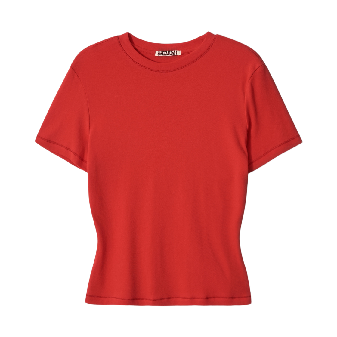 (W) 아비에무아 세컨드 스킨 티셔츠 레드((W) Aviemuah Second Skin T-Shirt Red) - 1