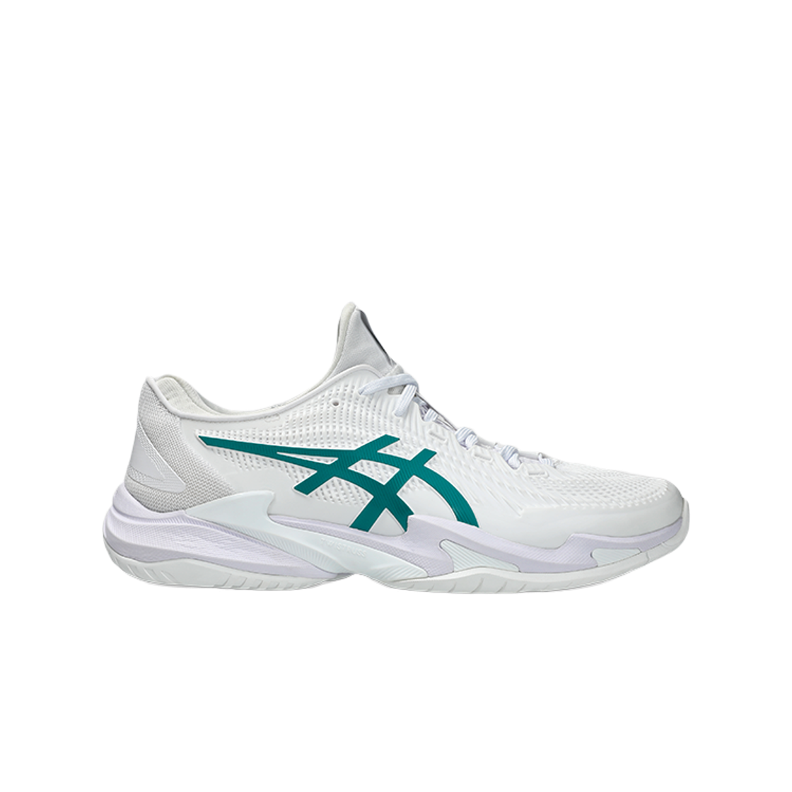 1041A574-100 Asics Court FF 3 White Pitch Green