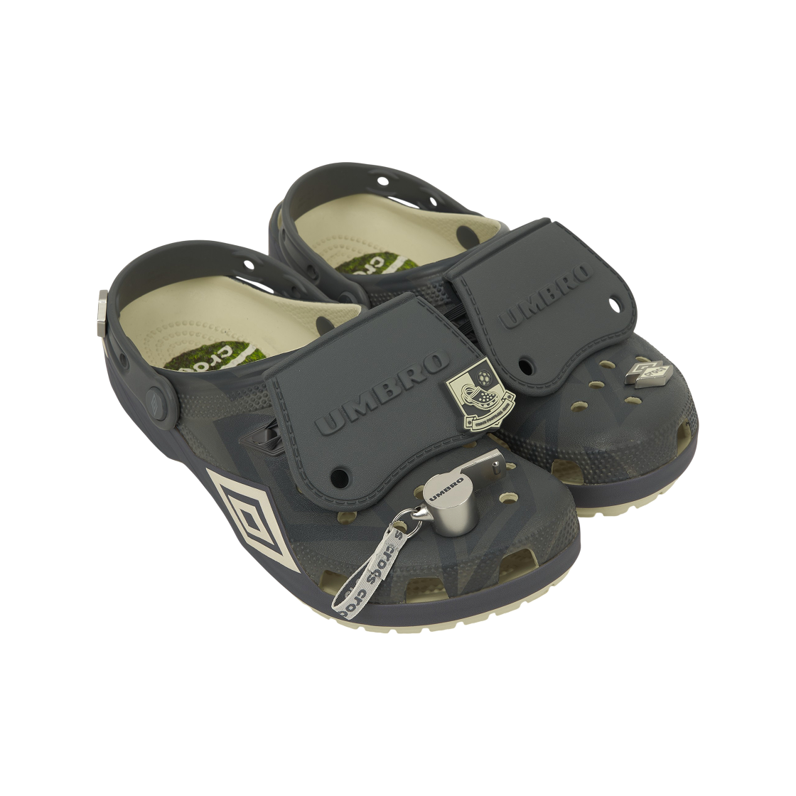 크록스 x 엄브로 클래식 클로그 본 슬레이트 그레이(Crocs x Umbro Classic Clog Bone Slate Grey) - 4