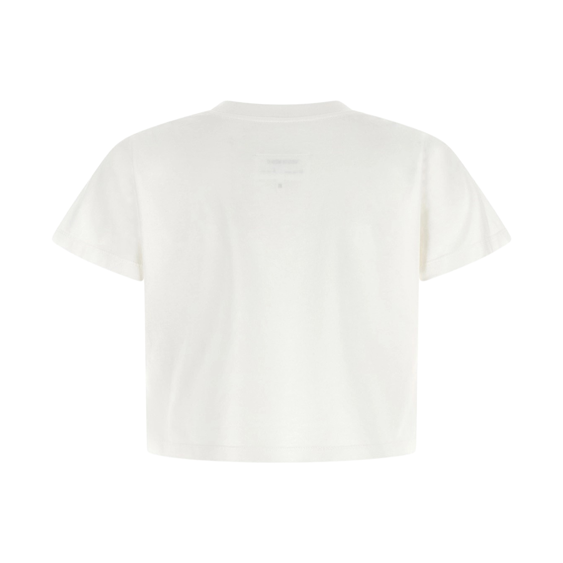 (W) MM6 메종 마르지엘라 플립드 프린트 오버다이드 티셔츠 화이트((W) MM6 Maison Margiela Flipped Print Overdyed T-Shirt White) - 2