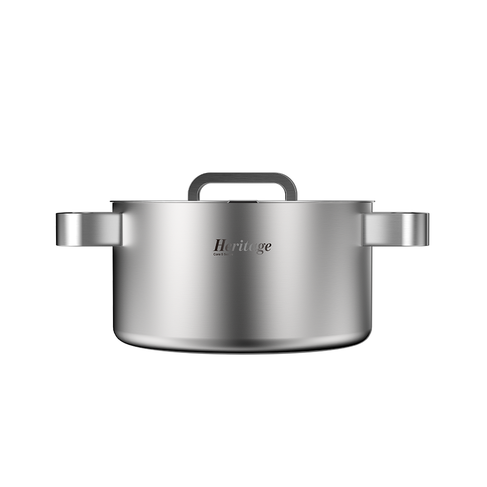 바겐슈타이거 코어5 헤리티지 무연마제 스텐 316 인덕션 양수냄비 20cm(Wagensteiger Core5 Heritage 316 Stainless Steel Induction Casserole Pot (20cm)) - 6