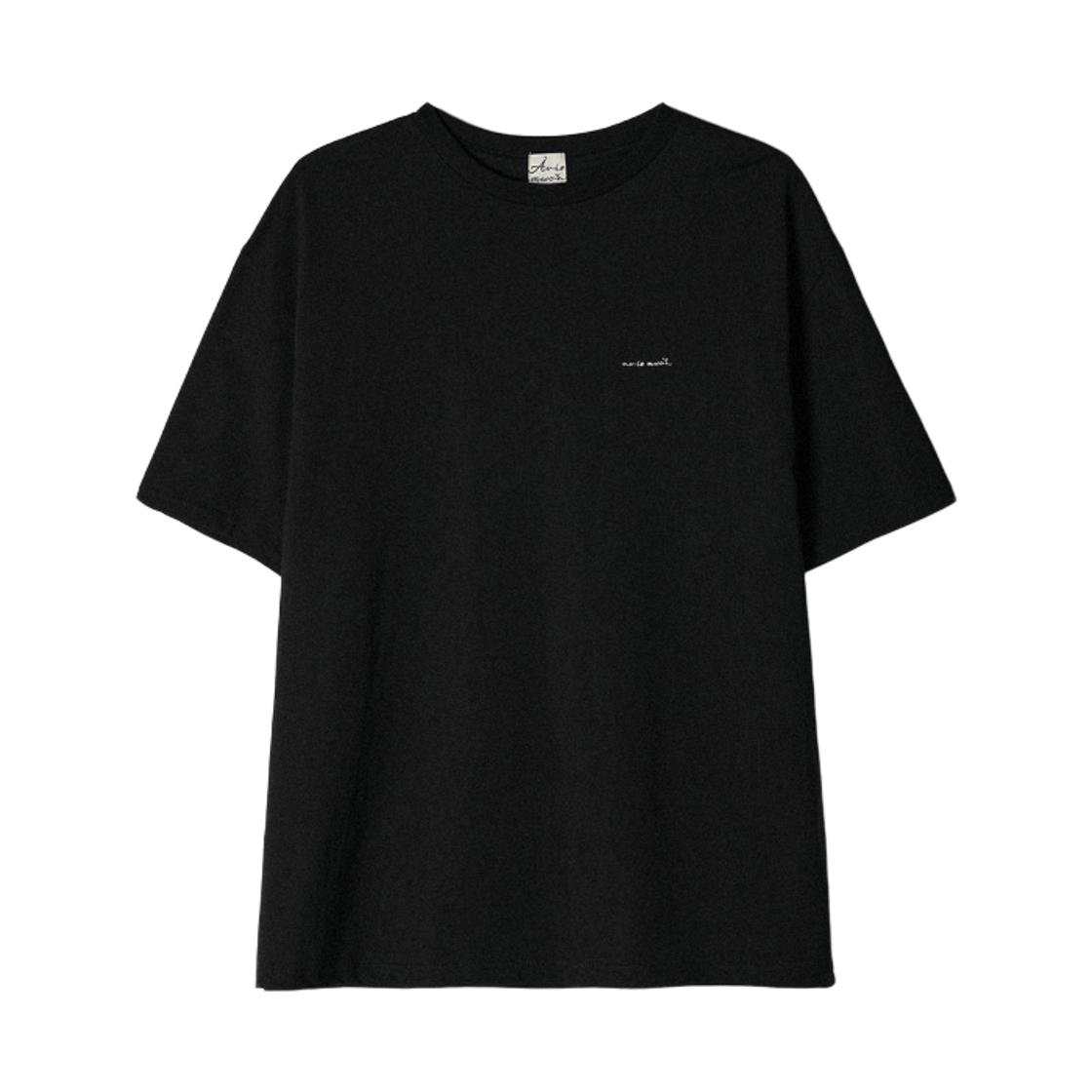 - Aviemuah Essential Organic Cotton Oversized T-Shirt Black