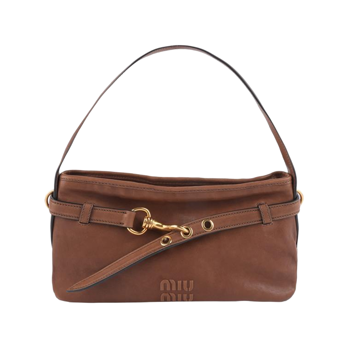 5BC182 2BBL F0316 [20% 쿠폰] Miu Miu Avanture Nappa Leather Bag Oak