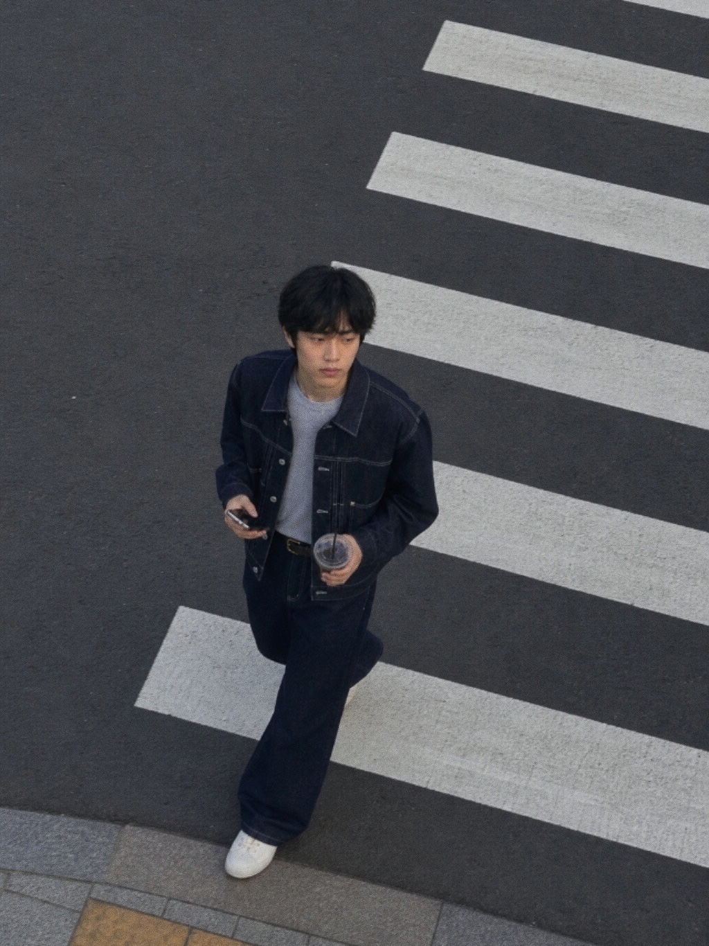 AKRYL Denim Boxy Jacket One Wash - 26FW, AKRYL Denim Boxy Pants One Wash - 26FW 착용 스타일
