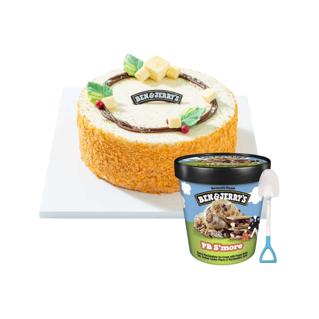 벤앤제리스 아이스크림 케이크 4종 + 파인트(pb스모어)증정 + 삽스푼(Ben&Jerry's Ice Cream Cake + FREE PB S'more Pint + Scoop Spoon)
