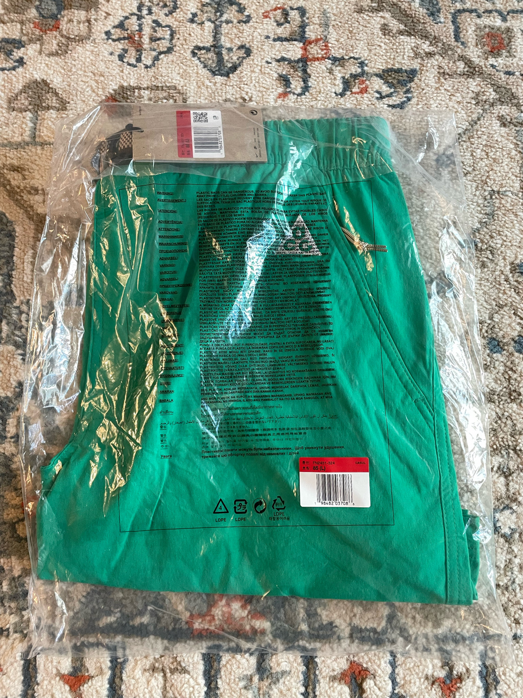 Nike ACG Hiking Shorts Stadium Green Mosswood Brown - Asia 착용 스타일 - 1
