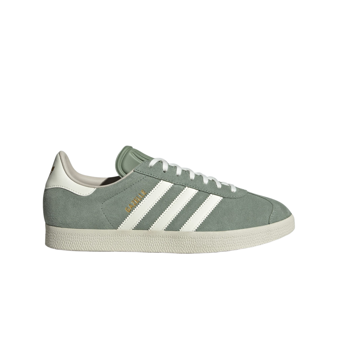 JP7783 Adidas Originals Gazelle Silver Green Off White