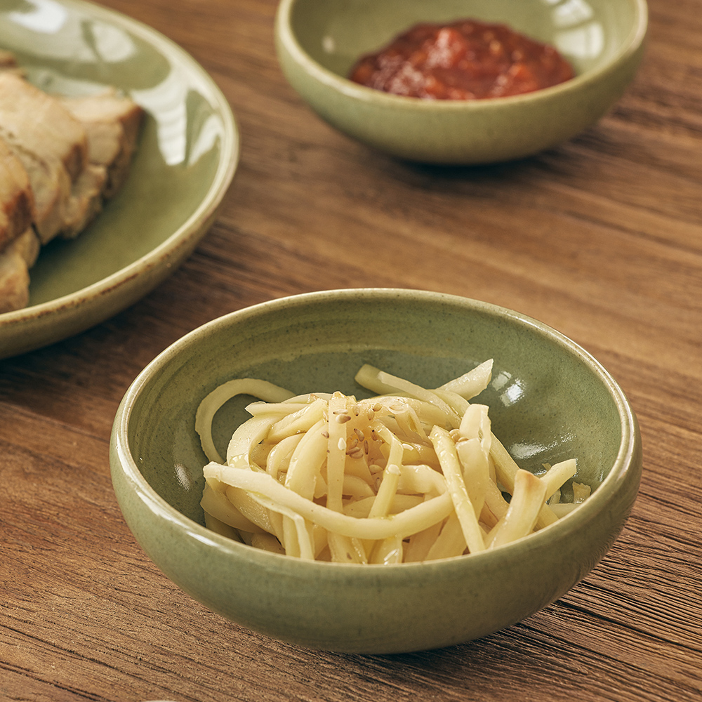 소소모소 달소담 쑥빛 찬기 중(SOSOMOSO dalsodam green side plate M) - 3