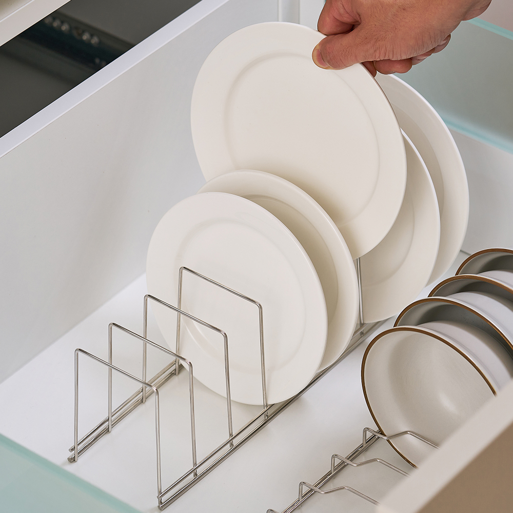 바겐슈타이거 스텐 304 접시 정리 스텔린 랙(Wagensteiger 304 Stainless Steel Stellin Plate Organizer Rack) - 4