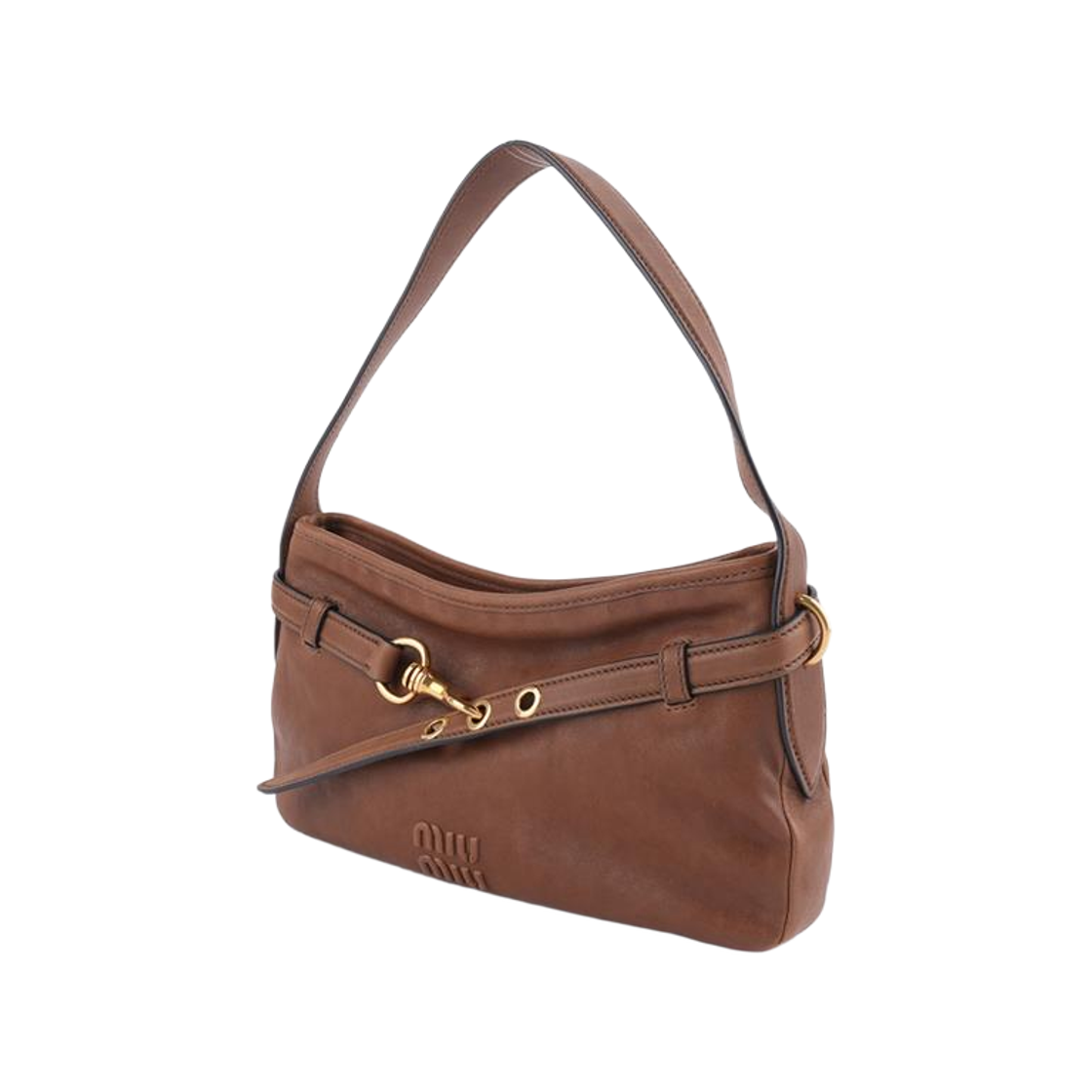 [20% 쿠폰] 미우 미우 아방츄어 나파 레더 백 오크([20% 쿠폰] Miu Miu Avanture Nappa Leather Bag Oak) - 2