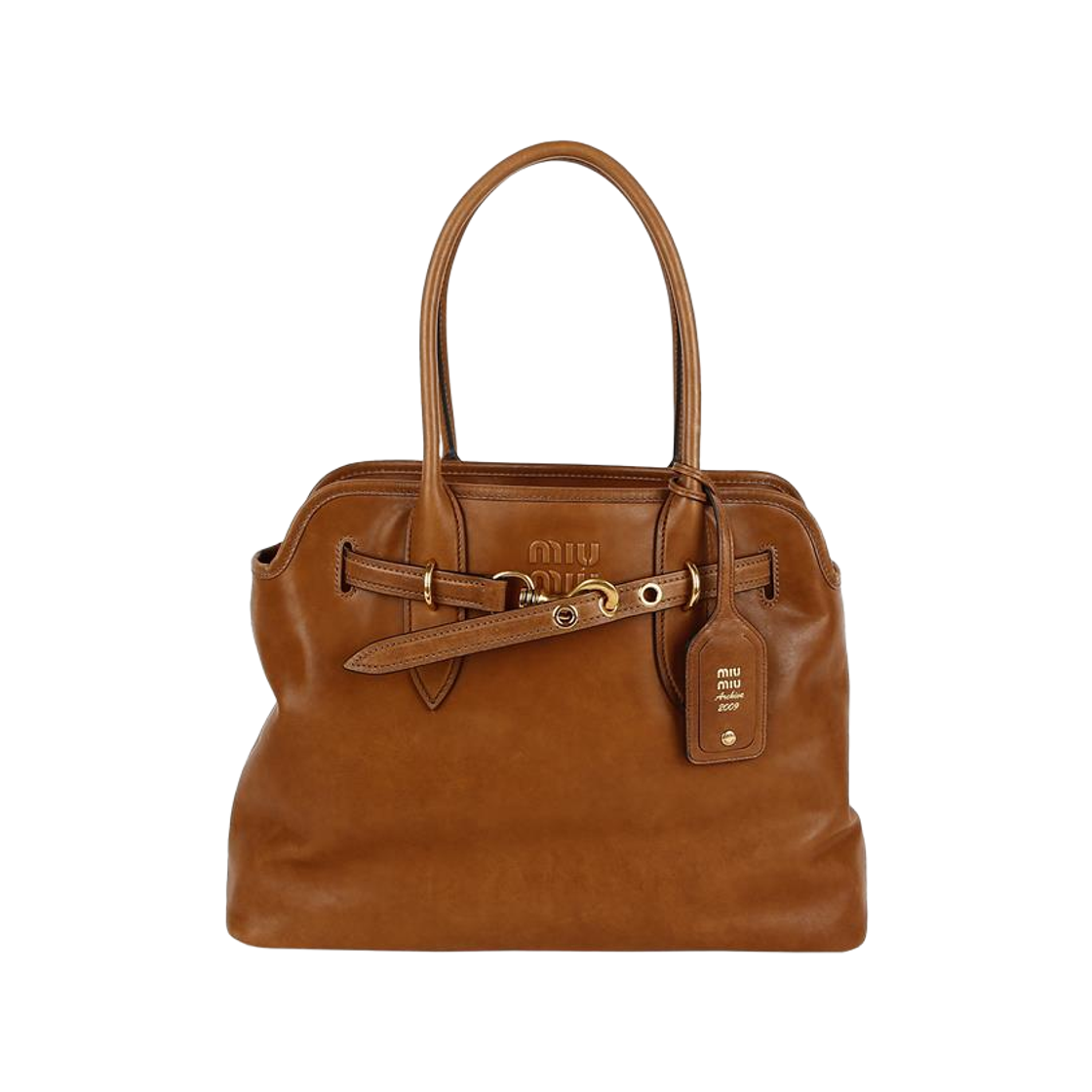 5BG291 2BBL F0316 [20% 쿠폰] Miu Miu Aventure Nappa Leather Bag Oak