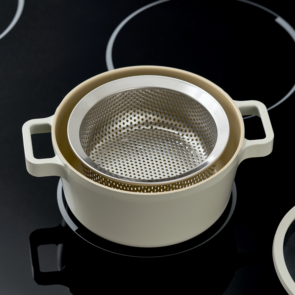 바겐슈타이거 스텐 304 찜기 펀칭스티머 + 인덕션 케틀팟 2L(Wagensteiger 304 Stainless Steel Punching Steamer + Induction Kettle Pot 2L Set) - 4