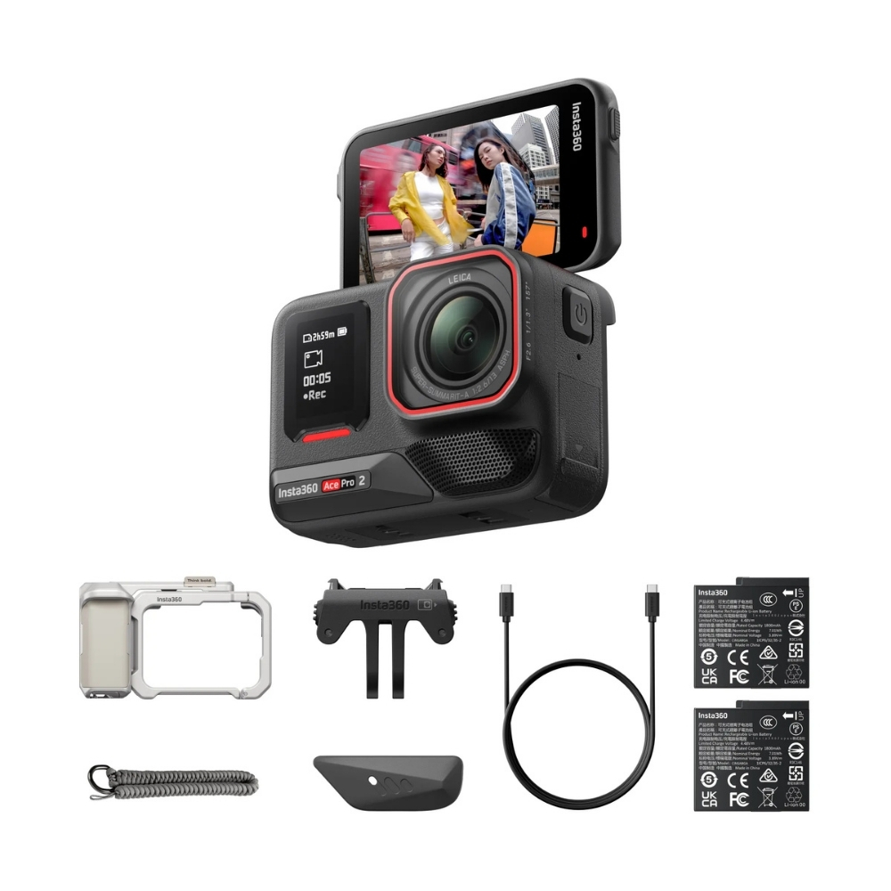 Ace Pro 2 미드나잇 블랙 듀얼배터리 스냅샷 번들 문라이트 실버([360/PRD] Insta360 Ace Pro 2 Xplorer Bundle (Dual Battery) Silver) - 2