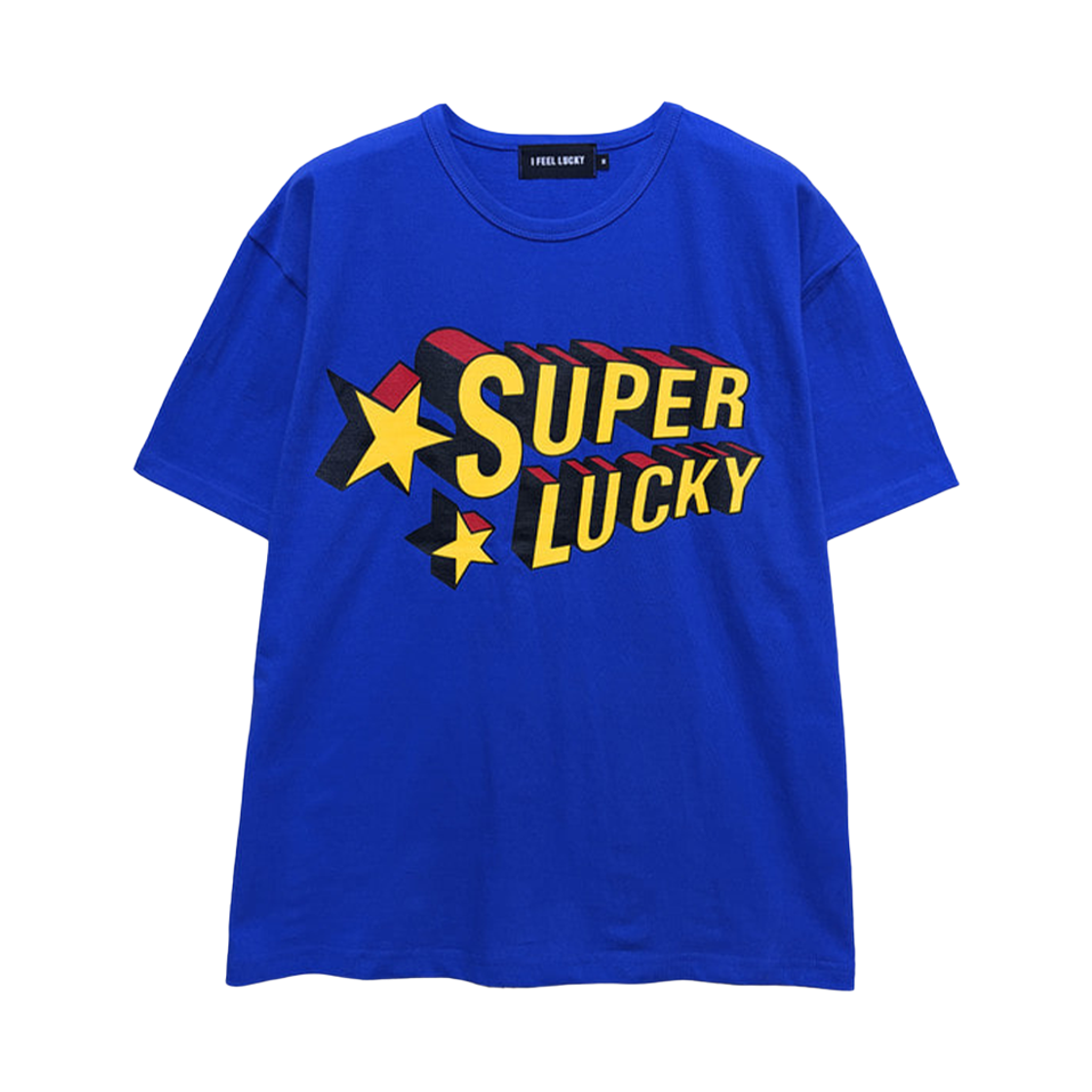 아이필럭키 슈퍼 럭키 티셔츠 블루(I FEEL LUCKY Super Lucky T-Shirt Blue) - 1