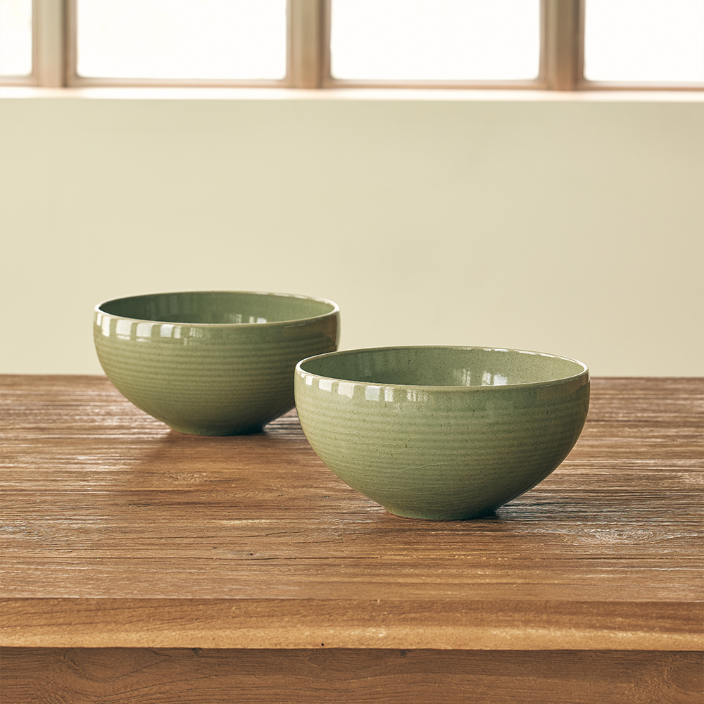 소소모소 달소담 쑥빛 면기(SOSOMOSO dalsodam green bowl L) - 2