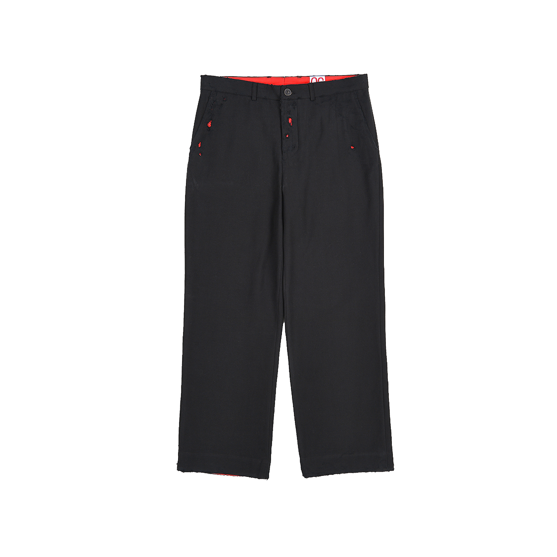퀘스트앤게스트 디스트로이드 오피서 팬츠 블랙(QUEST&GUEST Destroyed Officer Pants Black) - 1