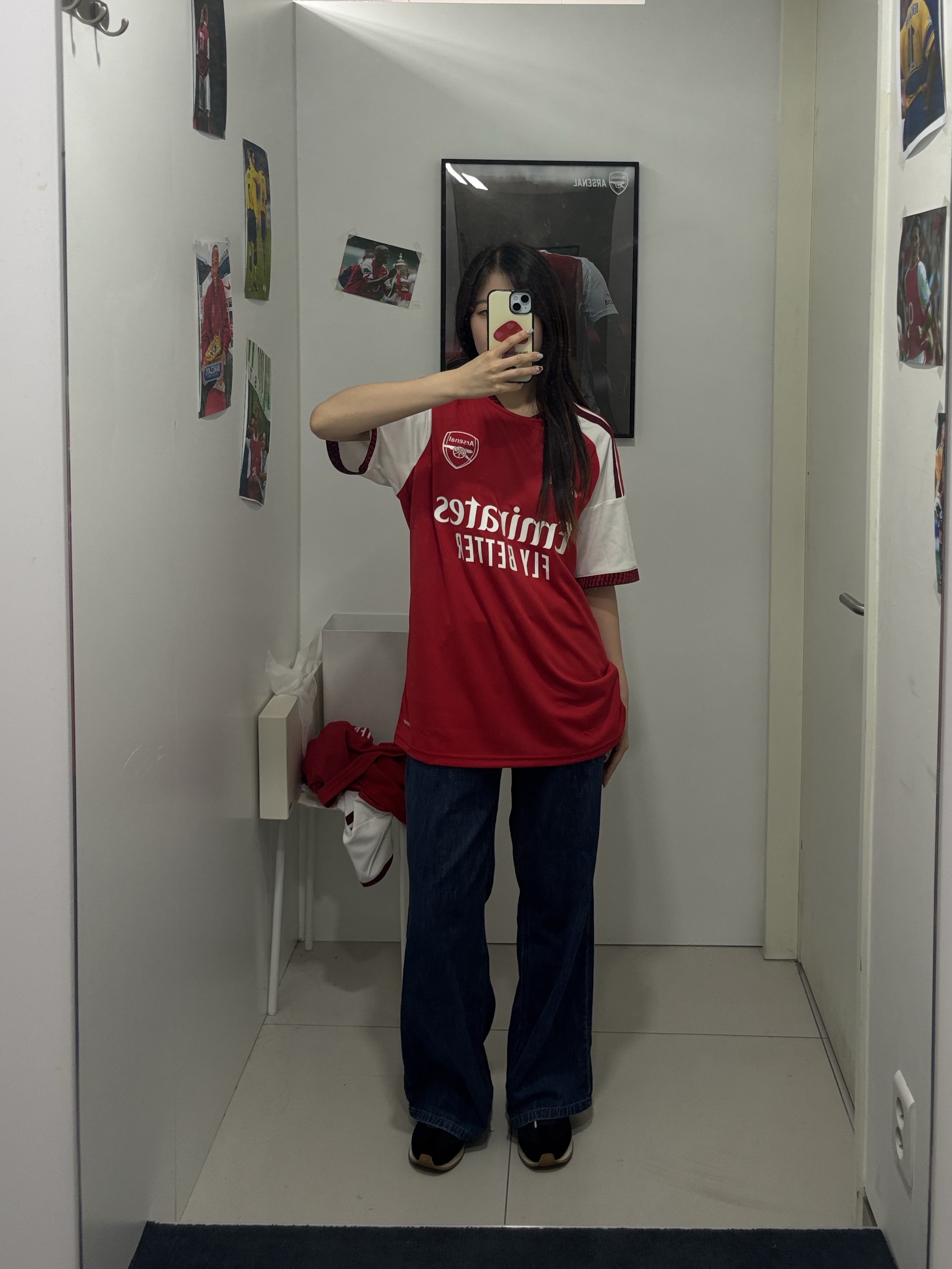Adidas Arsenal 2026/27 Home Jersey Better Scarlet - KR Sizing (Non Marking Ver.) 착용 스타일
