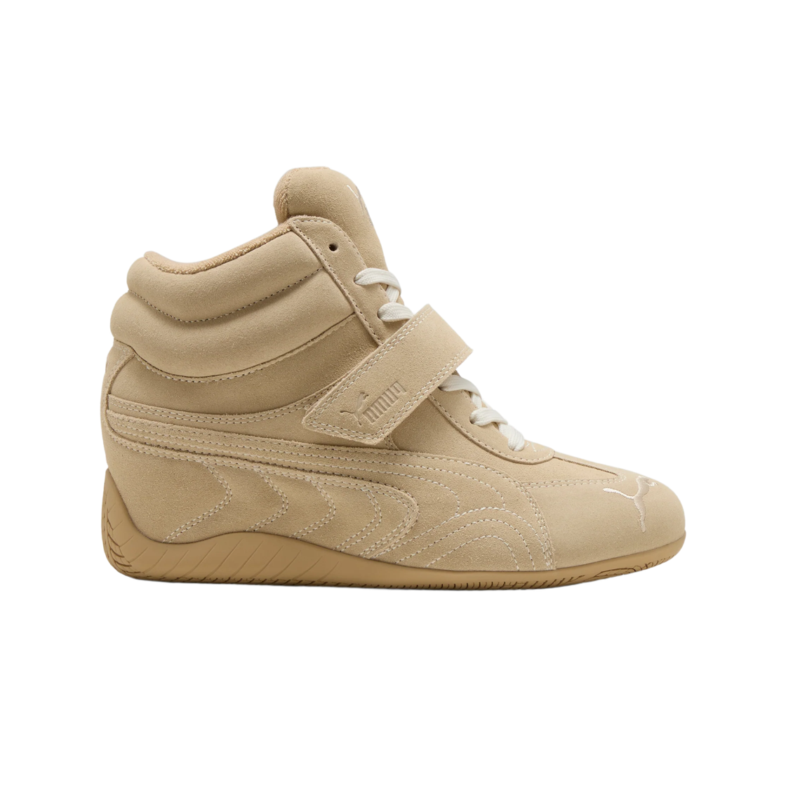 408118-01 (W) Puma Speedcat Wedge Sand Dune Alpine Snow
