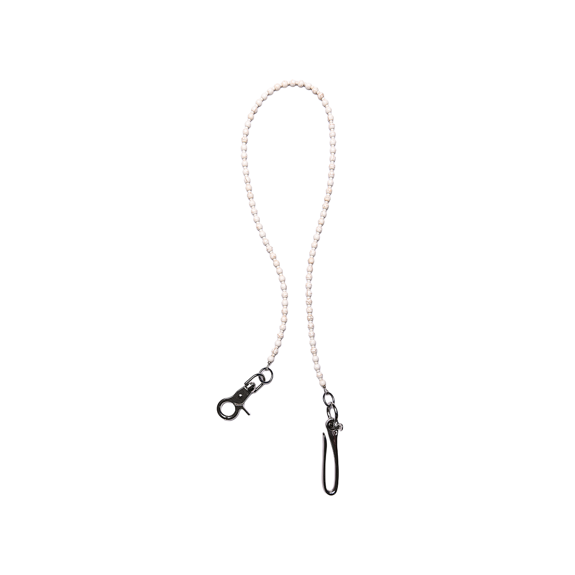 퀘스트앤게스트 비즈체인 화이트 하울라이트(QUEST&GUEST Beaded Chain White Howlite)