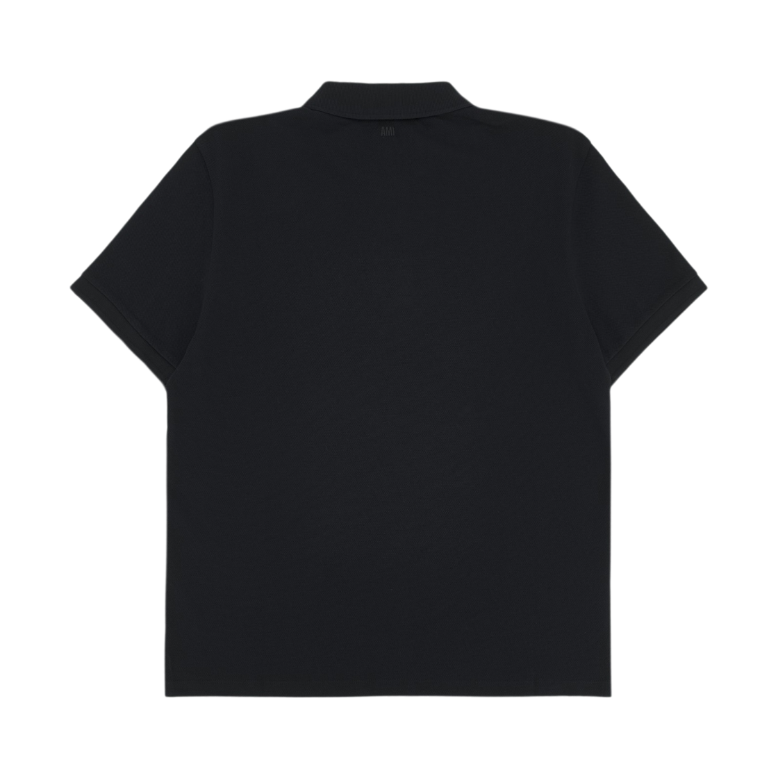 아미 스몰 하트 로고 코튼 숏슬리브 폴로 셔츠 블랙 화이트 크림(AMI de Coeur Cotton Short Sleeve Polo Shirt Black White Cream) - 2