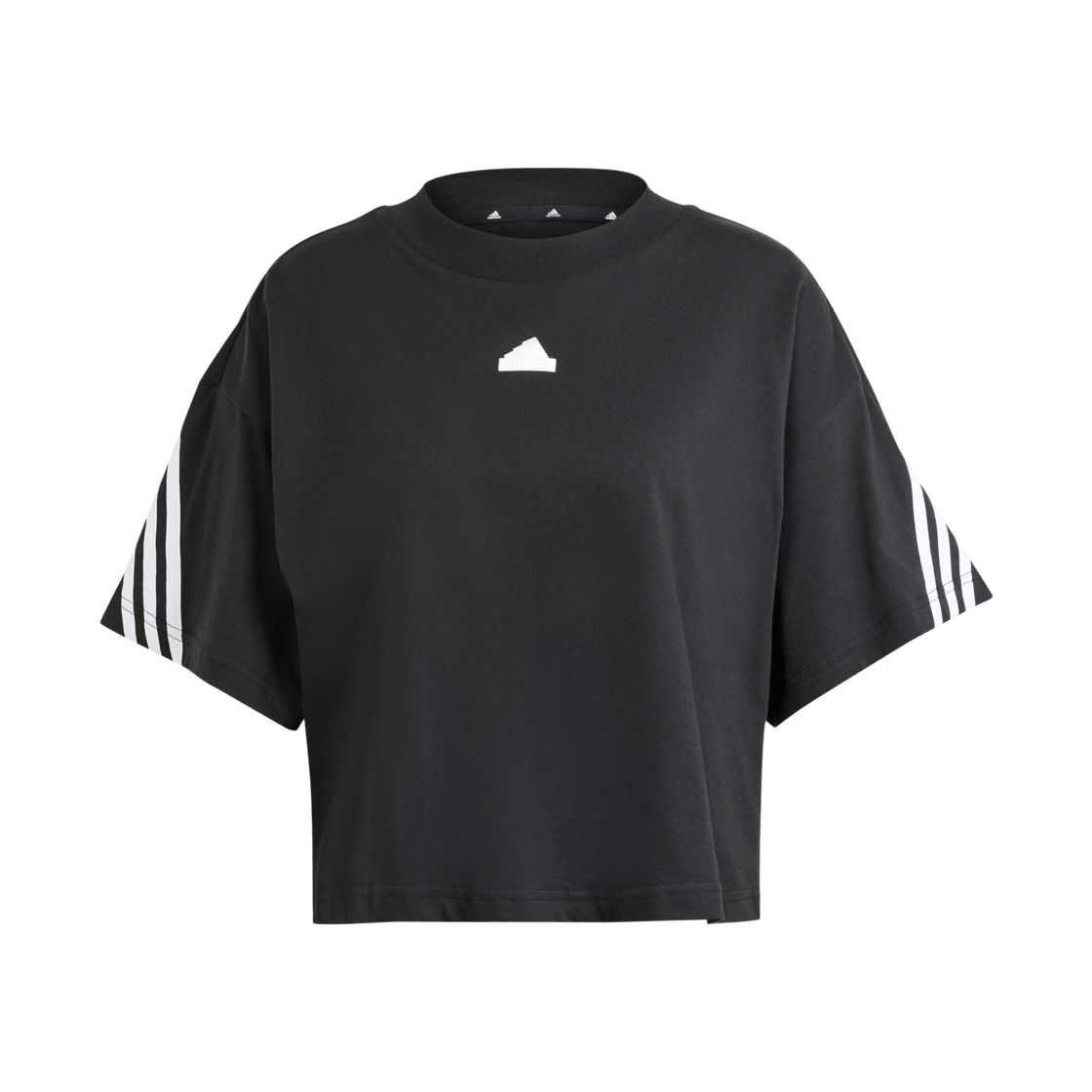 IP1571 (W) Adidas Future Icons 3-Stripes T-Shirt Black - KR Sizing