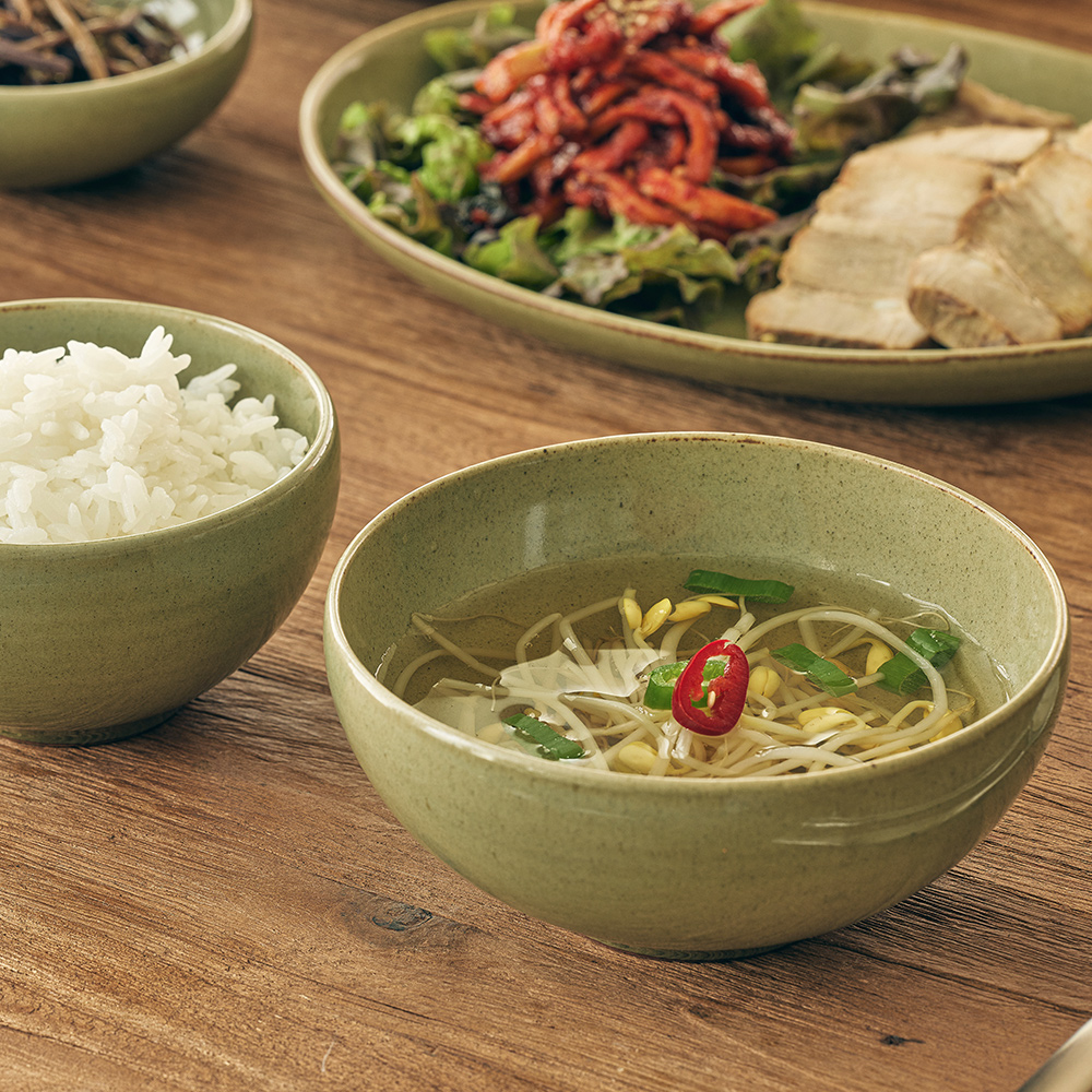 소소모소 달소담 쑥빛 대접(SOSOMOSO dalsodam green bowl M) - 3