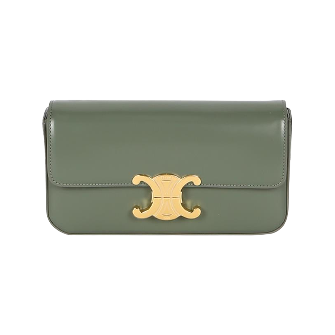 194143BF4 31LA [20% 쿠폰] Celine Shoulder Bag Triomphe in Shiny Calfskin Laurel