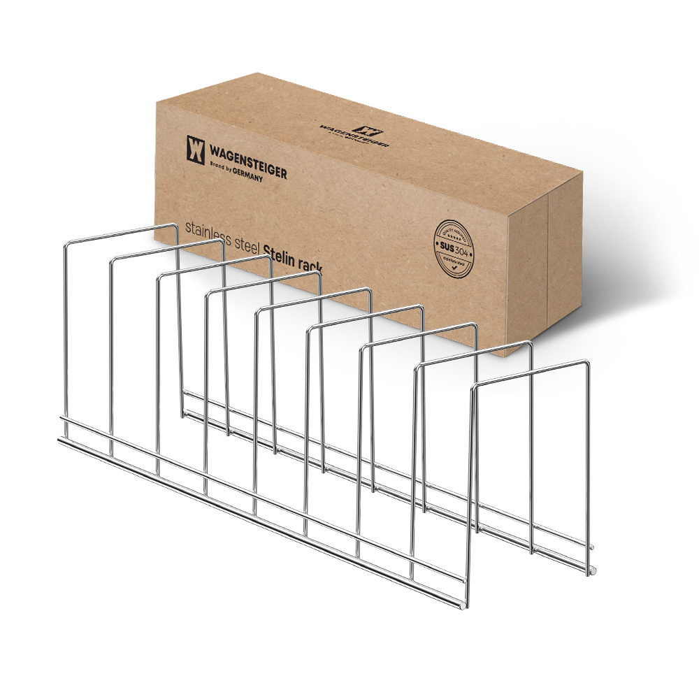 바겐슈타이거 스텐 304 접시 정리 스텔린 랙(Wagensteiger 304 Stainless Steel Stellin Plate Organizer Rack) - 5