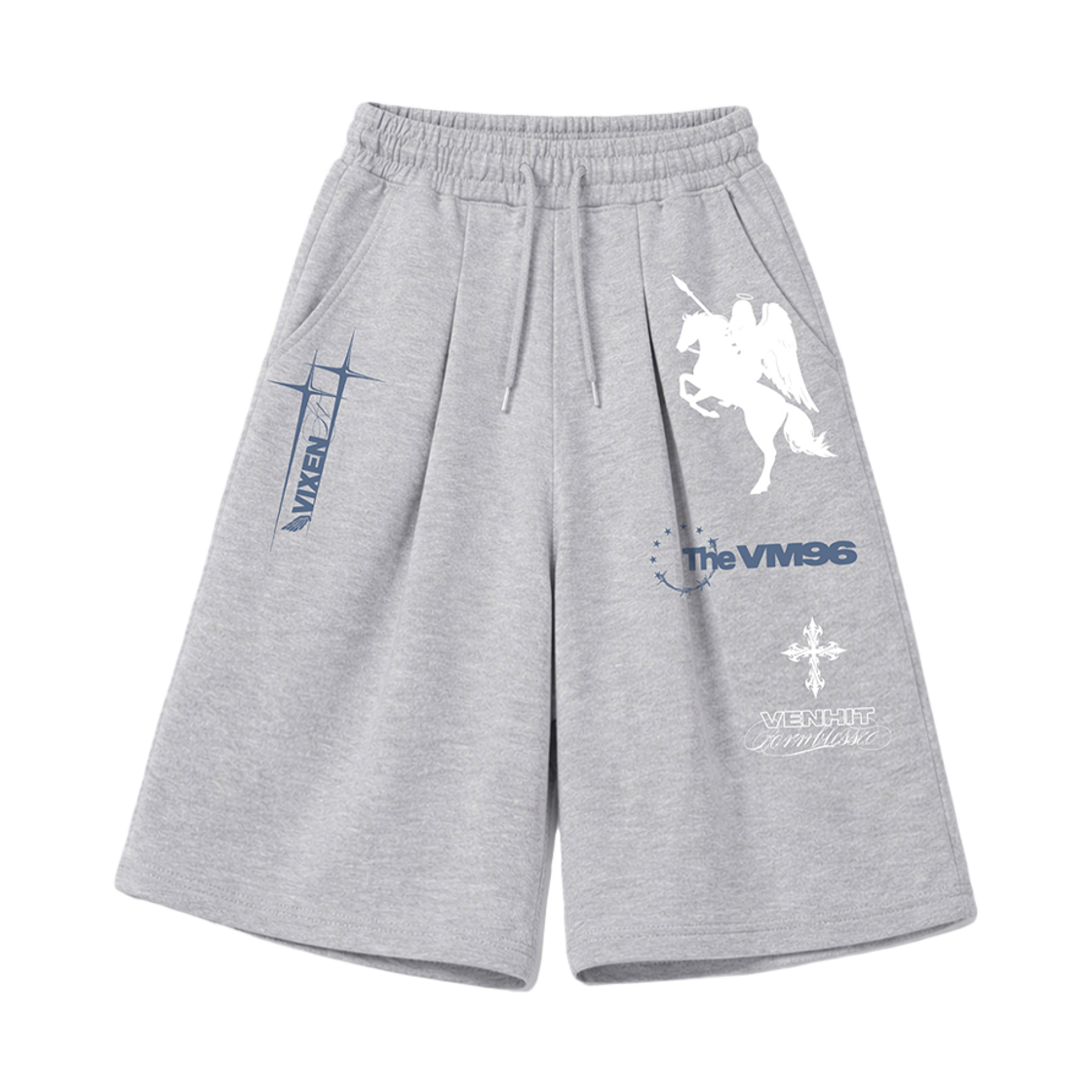벤힛 THE VM96 8부 버뮤다 스웻팬츠 그레이(venhit THE VM96 8-Length Bermuda Sweat Shorts Gray) - 2