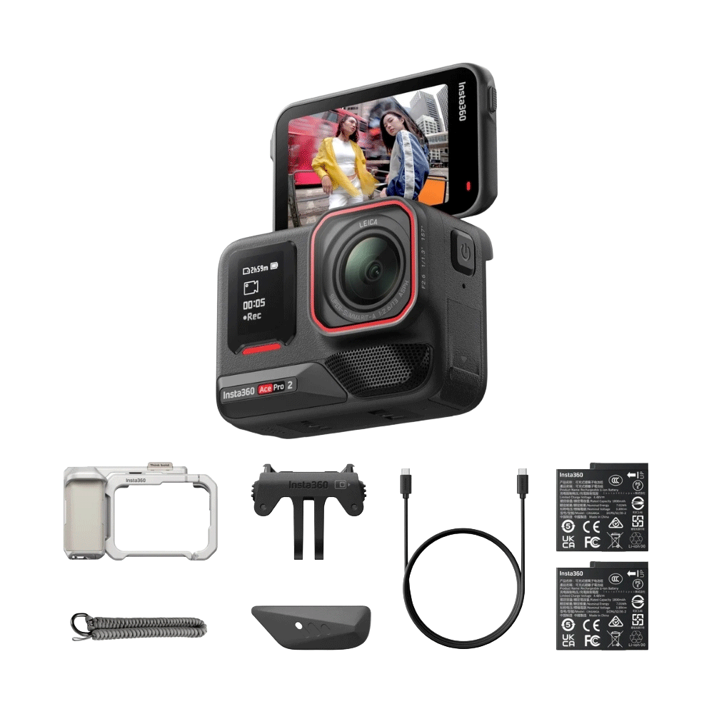 Ace Pro 2 미드나잇 블랙 듀얼배터리 스냅샷 번들 문라이트 실버([360/PRD] Insta360 Ace Pro 2 Xplorer Bundle (Dual Battery) Silver) - 1