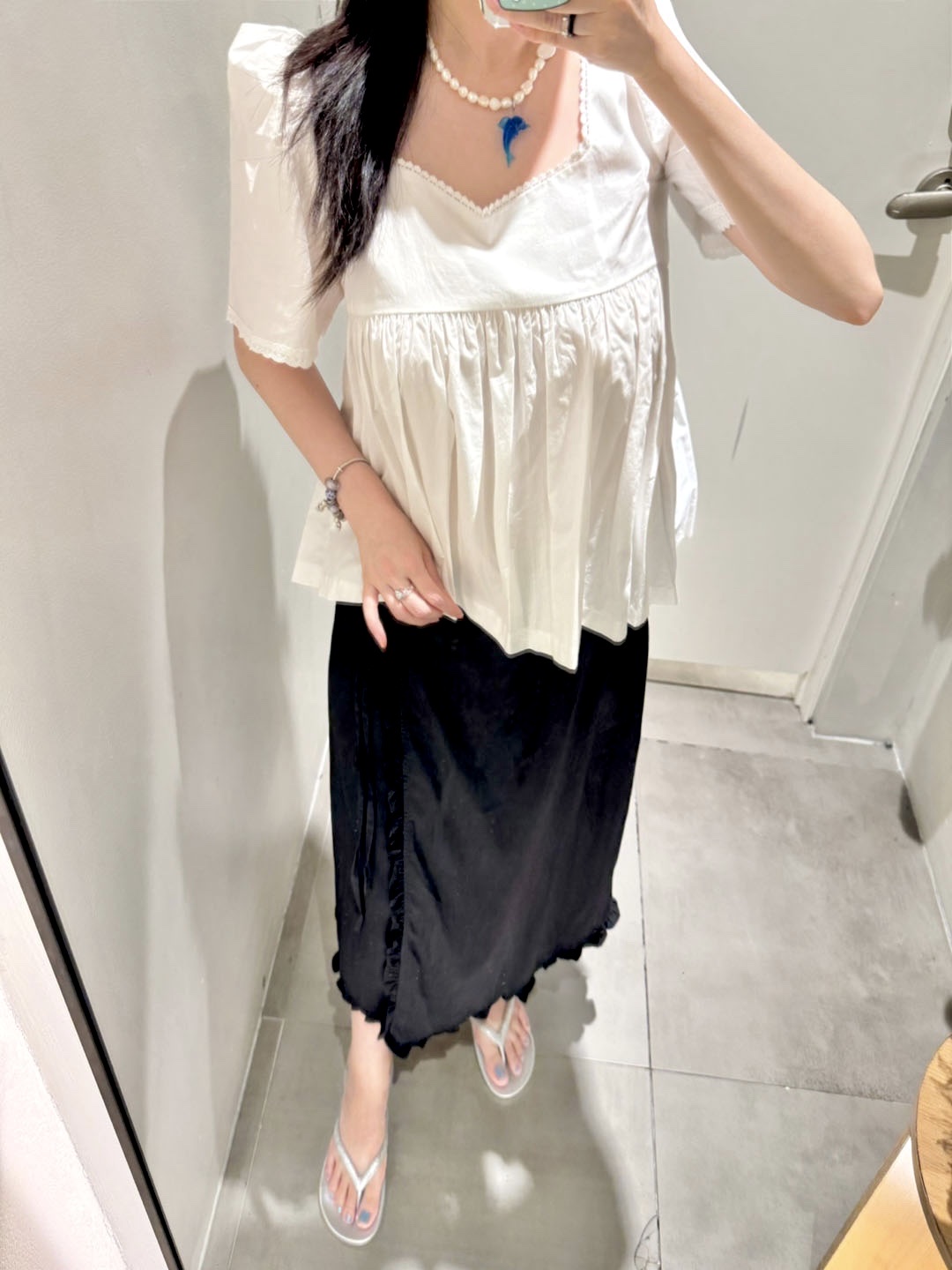 Margarin Fingers X OTZ Romary Banding Shoes Sky Blue, Fendi Fabric Nano Baguette Charm Brown 착용 스타일 - 3