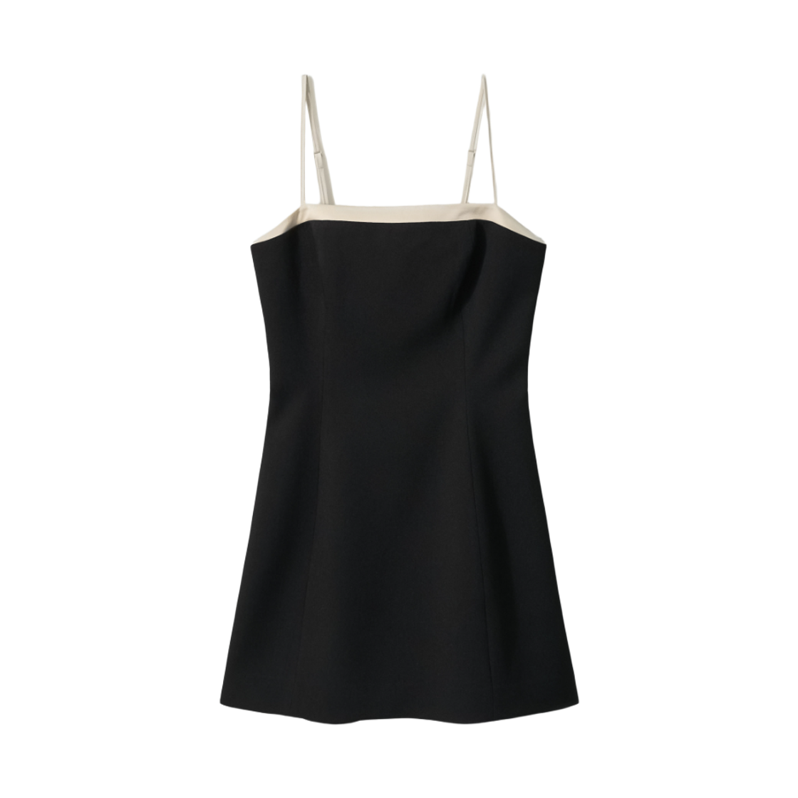 (W) 아비에무아 콘트라스트 트림 미니 드레스 블랙((W) Aviemuah Contrast Trim Mini Dress Black) - 2