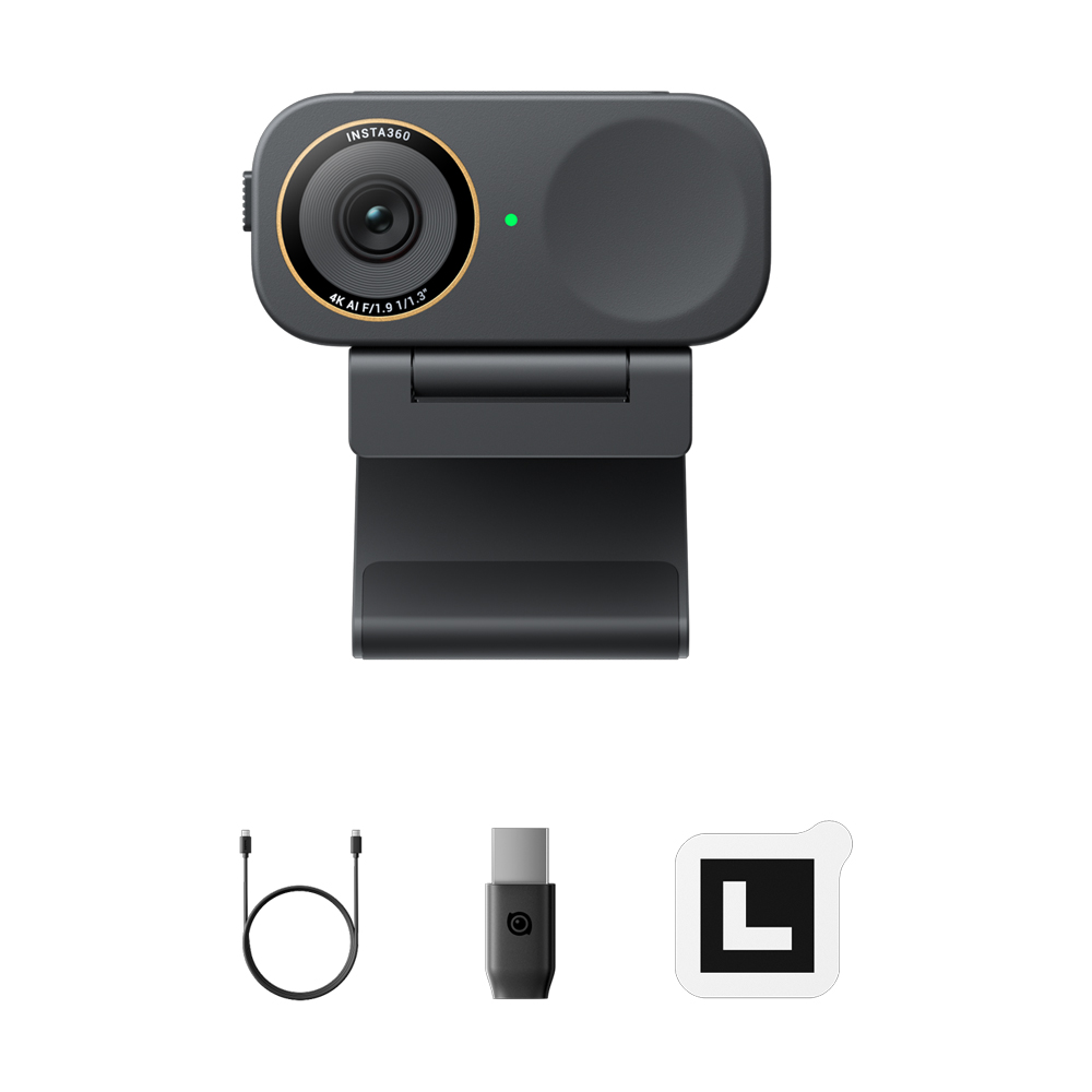 인스타360 Link 2C Pro 웹캠 표준 번들 그래파이트 블랙([360/PRD] Insta360 Link 2C Pro) - 2
