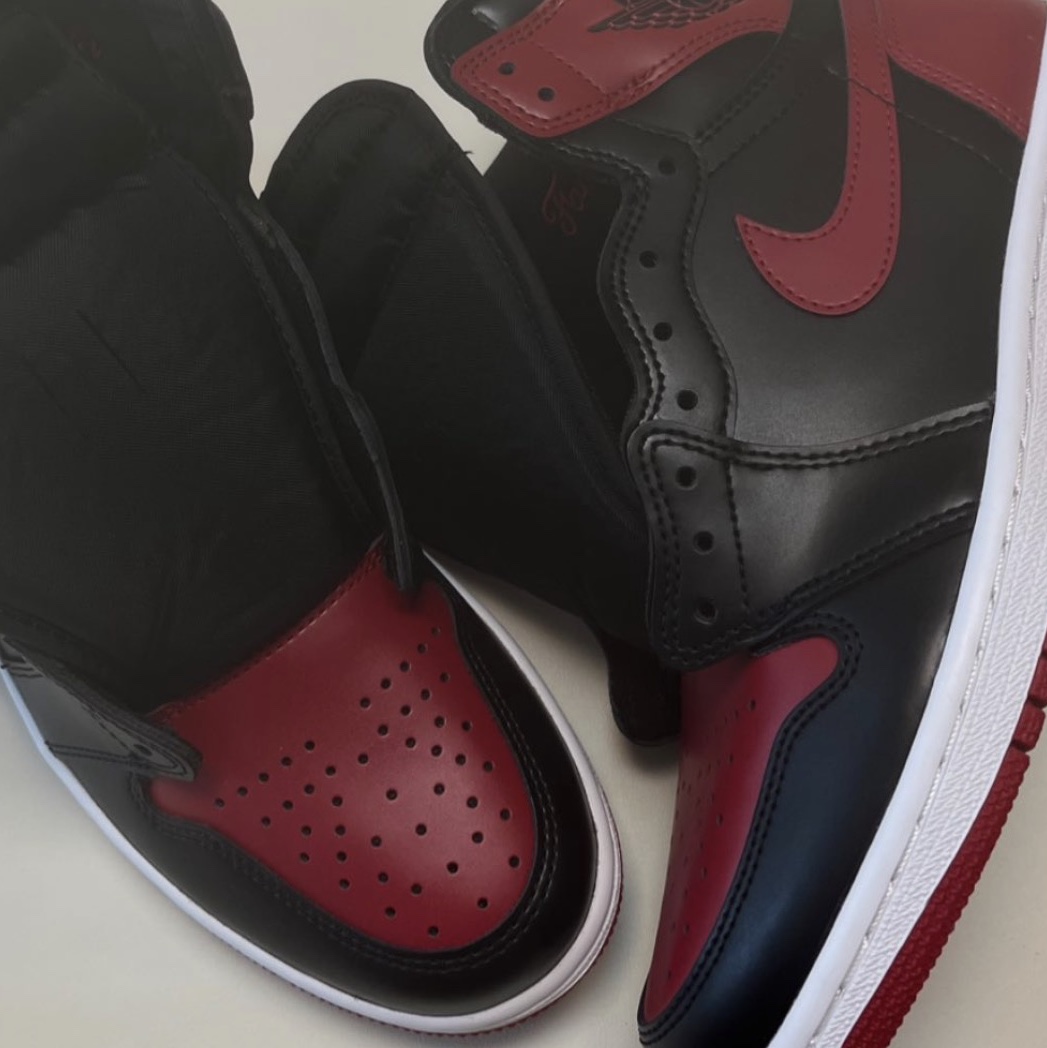 Jordan 1 Retro High OG Patent Bred 착용 스타일