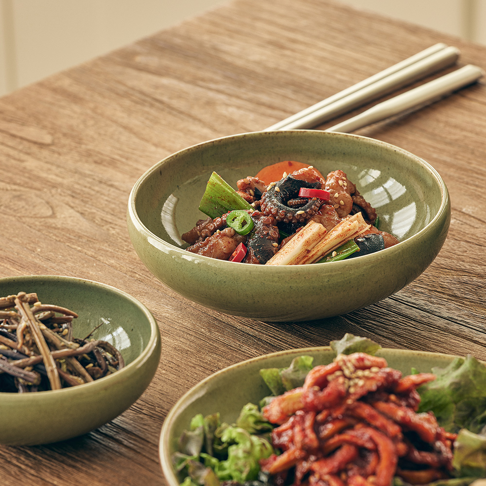 소소모소 달소담 쑥빛 찬기 대(SOSOMOSO dalsodam green side plate L) - 3