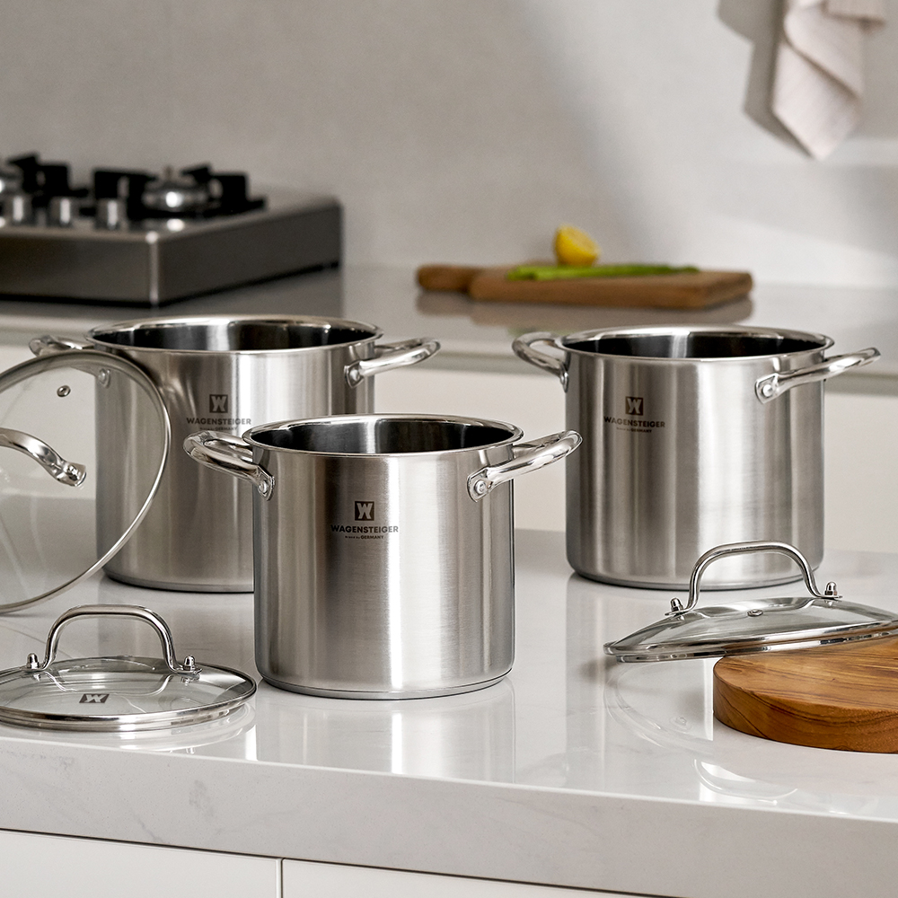 바겐슈타이거 3중 바닥 스텐 인덕션 미니 곰솥 하이팟 22cm(Wagensteiger 3-Ply Bottom Stainless Steel Induction Mini Stockpot High Pot (22cm)) - 5