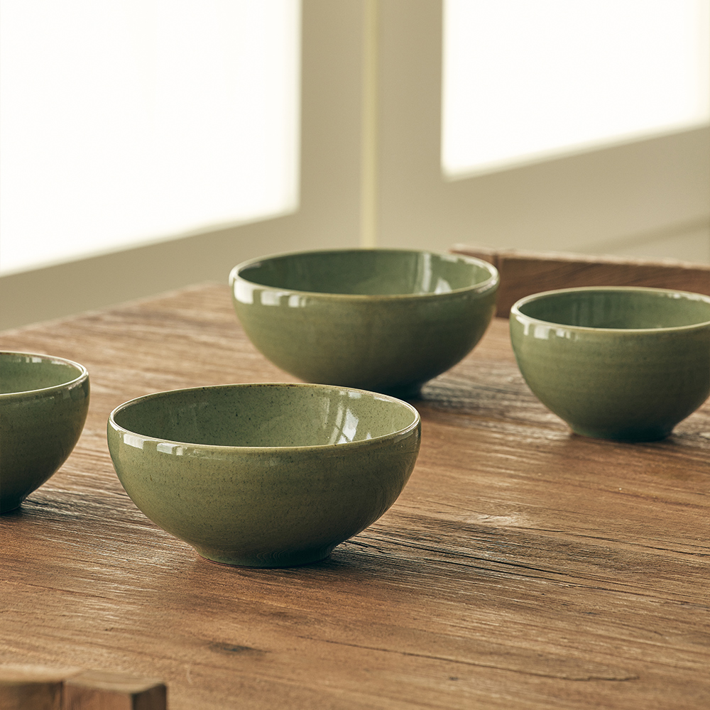 소소모소 달소담 쑥빛 공기대접세트 2인(SOSOMOSO dalsodam bowl set 4p) - 3