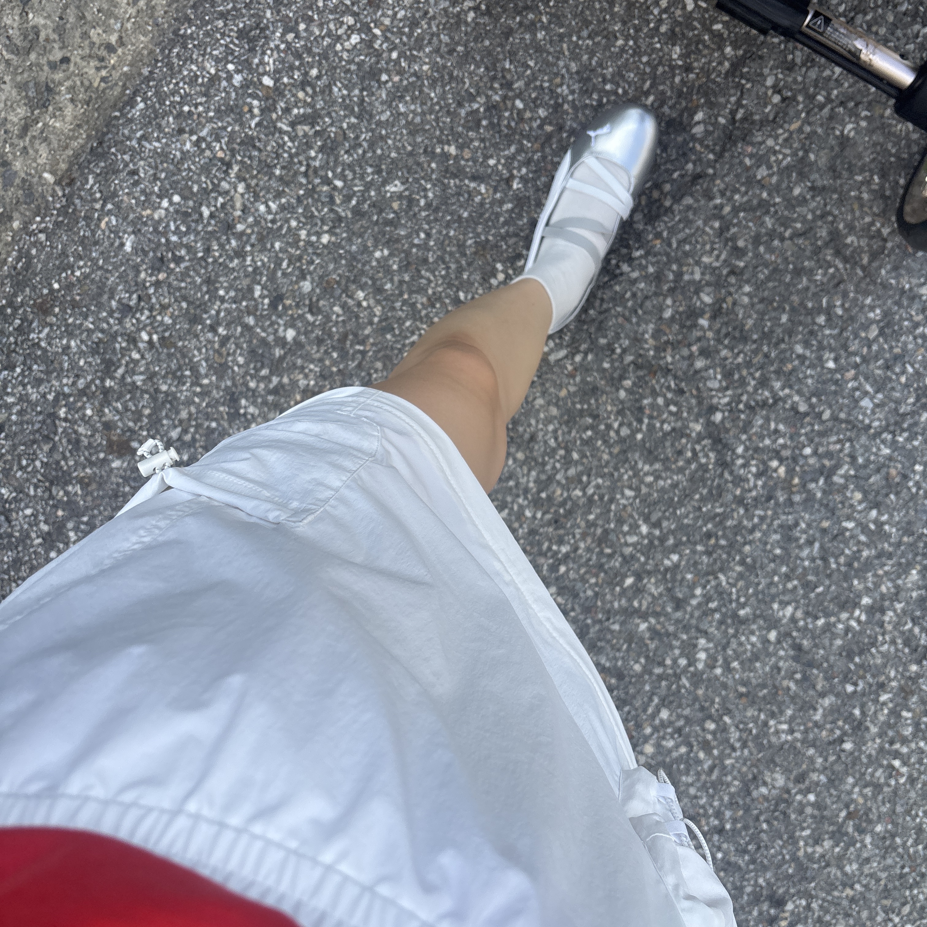 (W) Puma Speedcat Ballet Metallic Puma Silver Puma White 착용 스타일