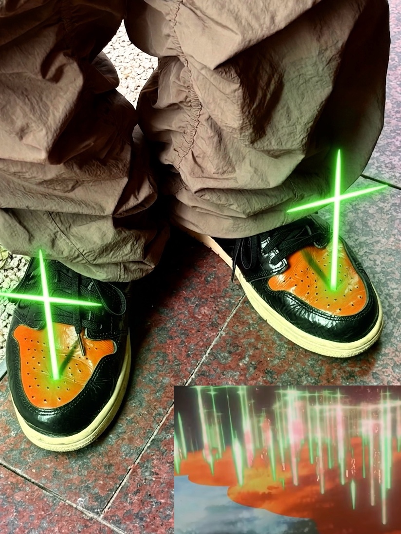 GU x Evangelion Washed Graphic T-Shirt Dark Gray, Jordan 1 Retro High Shattered Backboard 3.0 착용 스타일 - 4