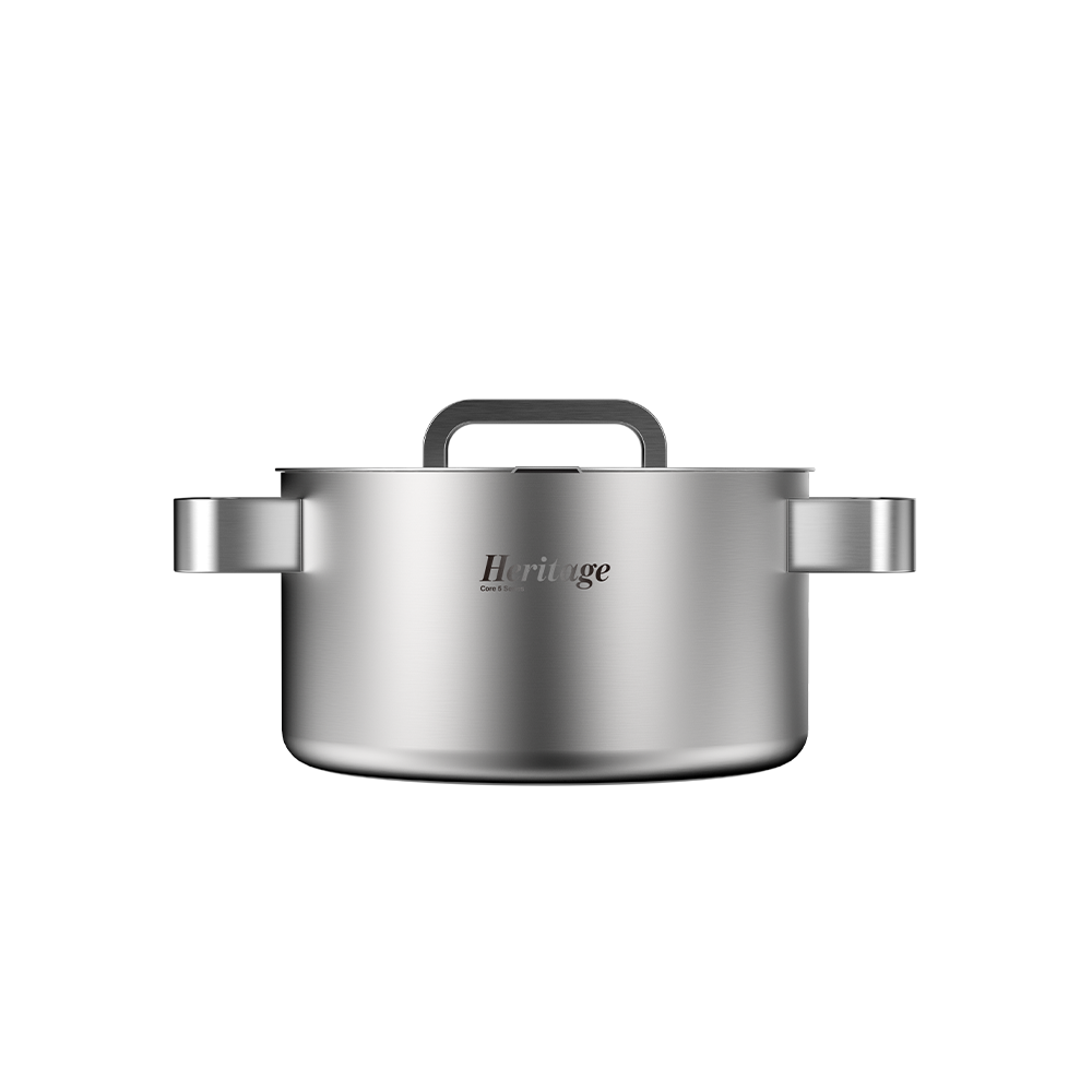 바겐슈타이거 코어5 헤리티지 무연마제 스텐 316 인덕션 양수냄비 18cm(Wagensteiger Core5 Heritage 316 Stainless Steel Induction Casserole Pot (18cm)) - 6