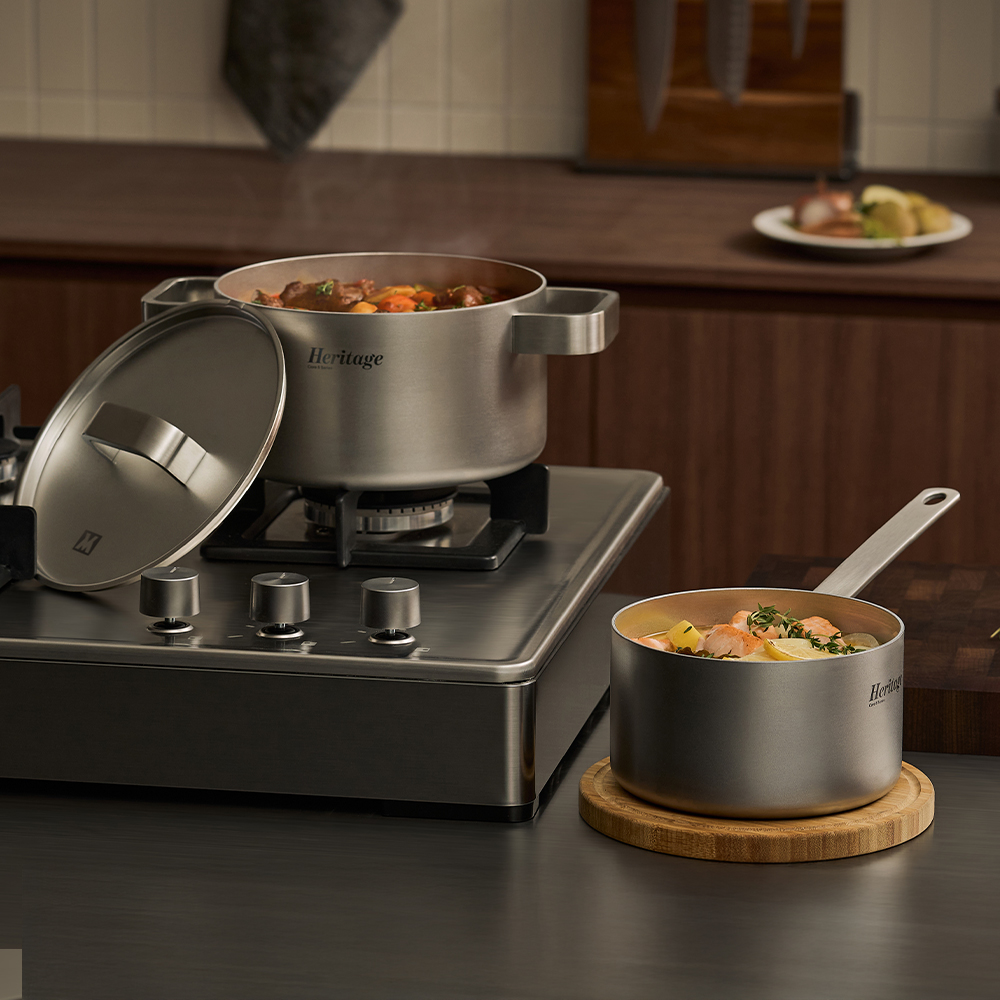 바겐슈타이거 코어5 헤리티지 무연마제 스텐 316 인덕션 곰솥냄비 24cm(Wagensteiger Core5 Heritage 316 Stainless Steel Induction Stockpot (24cm)) - 3