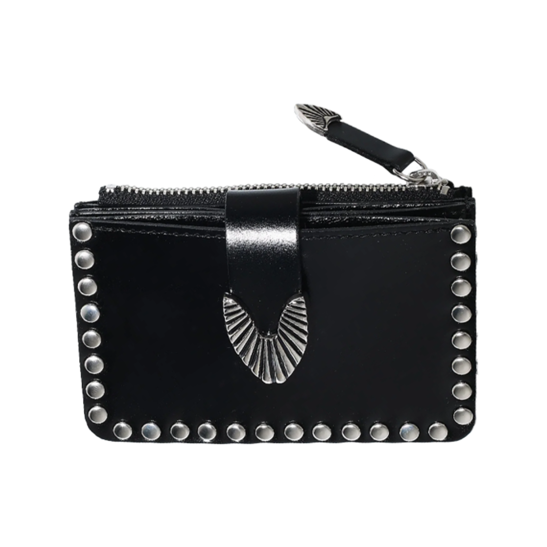 토가 투 레더 월렛 스터드 블랙 - 25FW(Toga Too Leather Wallet Studs Black - 25FW) - 1