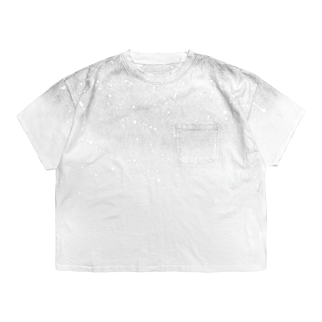 홈리스 페인트 스플레터 빈티지 포켓 티 화이트(Hommless Paint Splatter VTG Pocket Tee white)